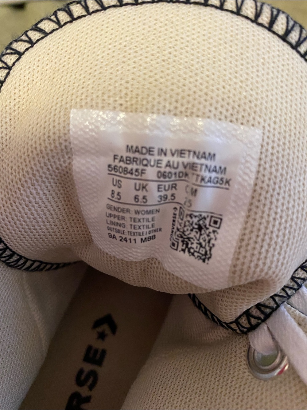Converse High Top Platform Sneakers - Black & White - Picture 2 of 7